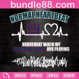 Heartbeat When My New York Giants Are Playing