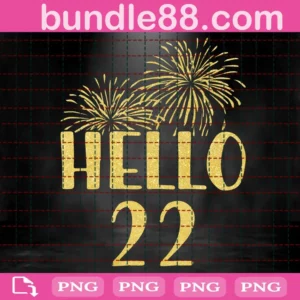 Hello 22 Png, Firework New Year Png