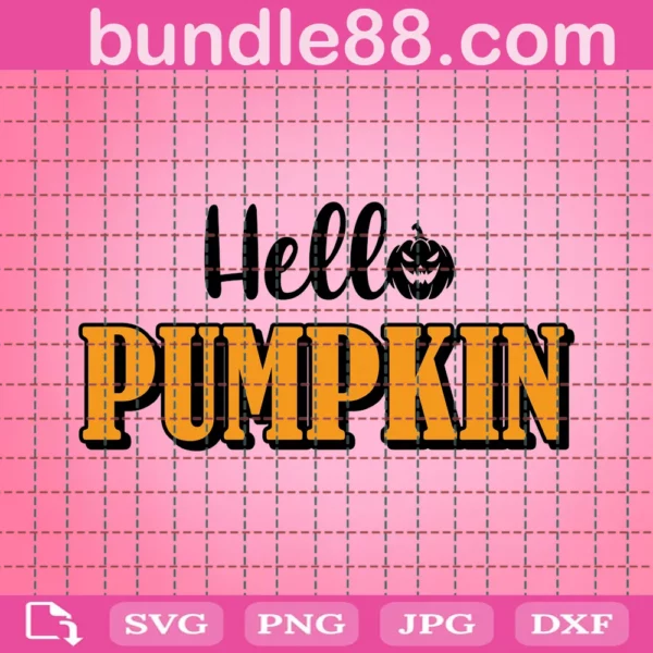 Hello Pumpkin Svg