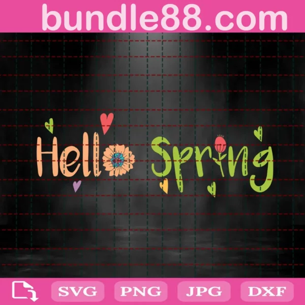 Hello Spring Svg