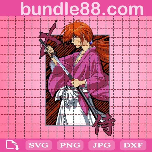 Himura Kenshin Battousai Samurai Svg