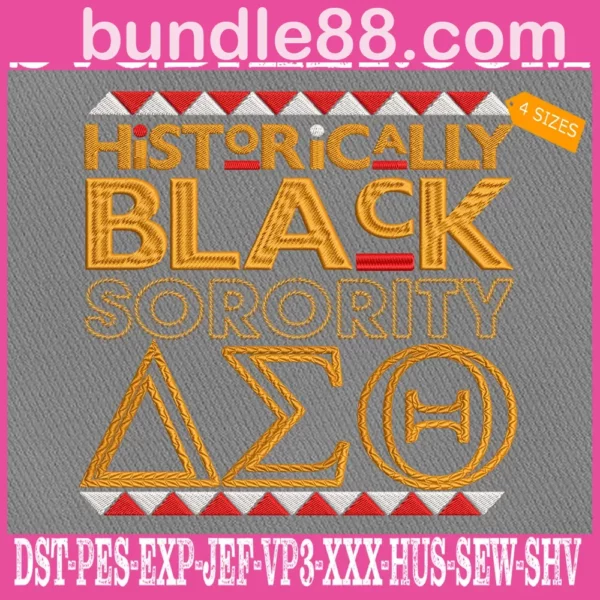 Historically Black Sorority Embroidery Files