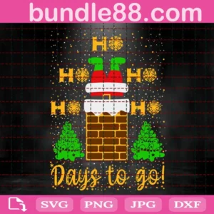 Ho Ho Ho Days To Go Svg