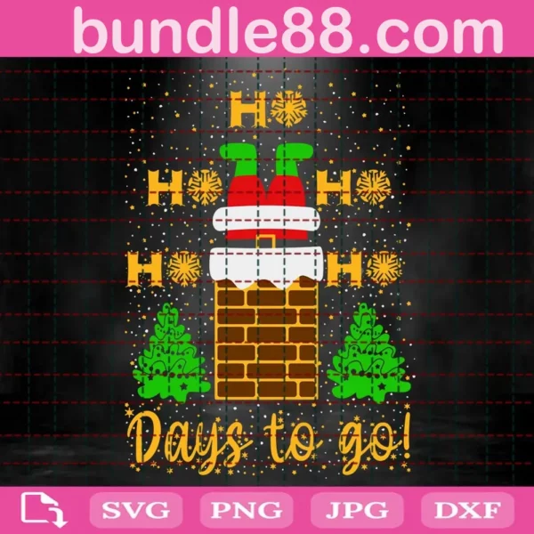 Ho Ho Ho Days To Go Svg