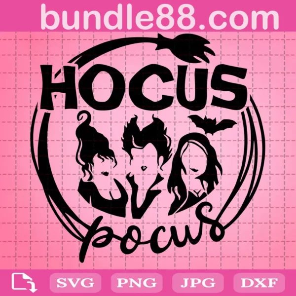 Hocus Pocus Svg, Witch Friends Svg