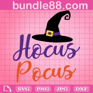 Hocus Pocus Svg, Witch Hat Svg
