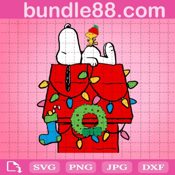 Home Snoopy Christmas Svg