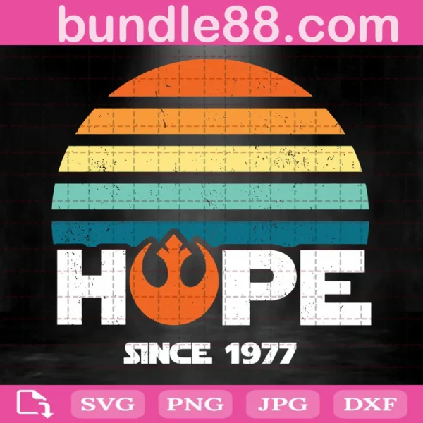 Hope Since 1977 Svg