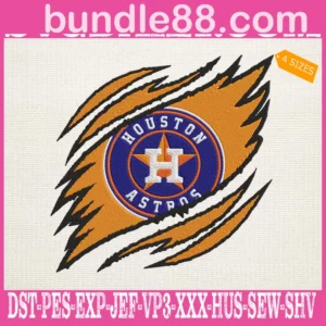 Houston Astros Embroidery Design