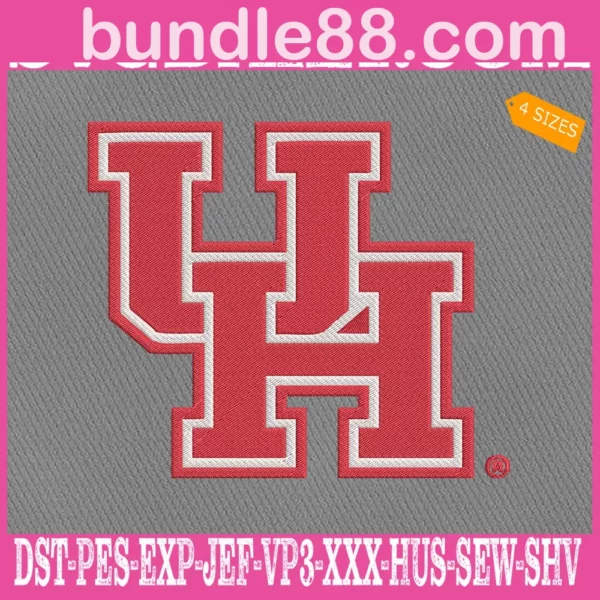 Houston Cougars Embroidery Machine