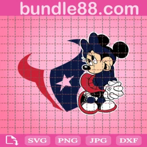 Houston Texans Disney Minnie Football Team Clipart Disney
