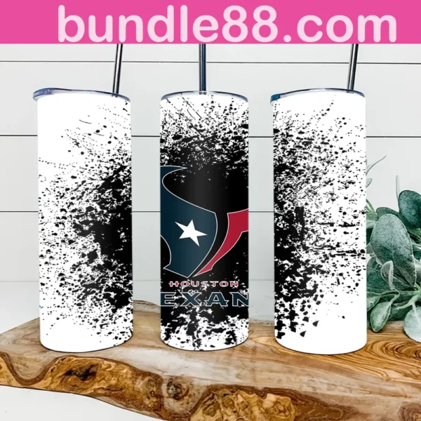 Houston Texans Football 20oz Skinny Tumbler