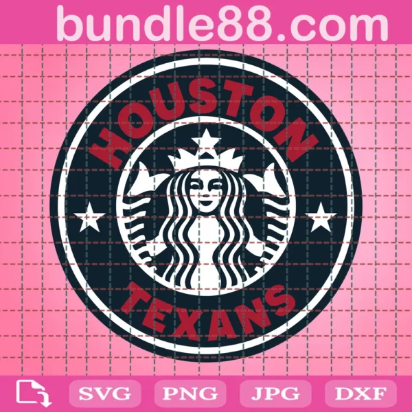 Houston Texans Starbucks Logo Cup Wrap Svg
