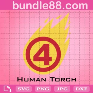 Human Torch Logo Svg