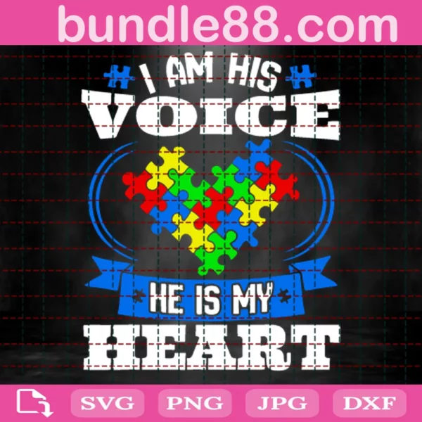 I Am His Voice He Is My Heart Svg Free