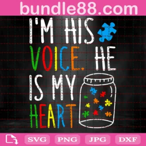 I Am His Voice He Is My Heart Svg