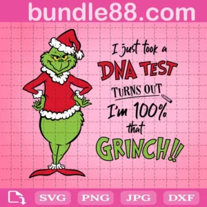 I Just Took A Dna Test Turns Out I’M 100% That Grinch!! Svg