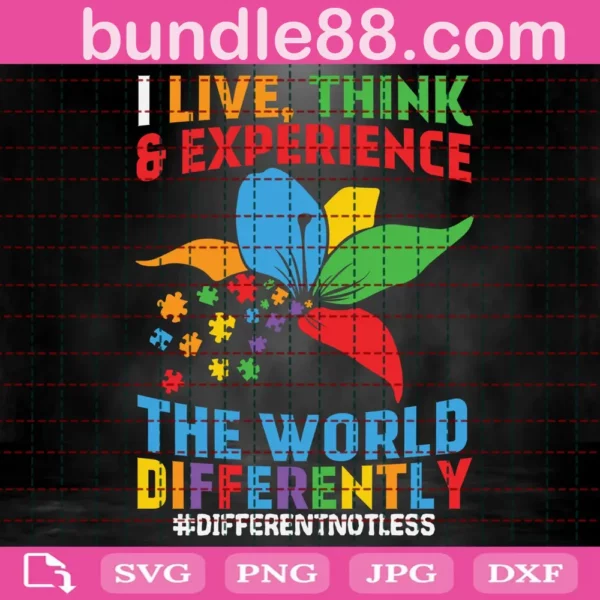 I Live Think Experience The World Differently Svg