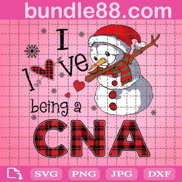 I Love Being Cna Svg