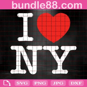 I Love New York Svg