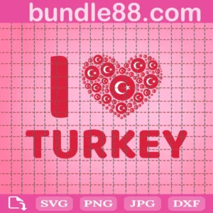 I Love Turkey Svg Png