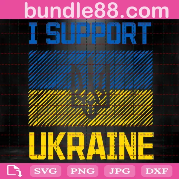 I Support Ukraine Svg