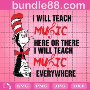 I will teach Music here or there Svg