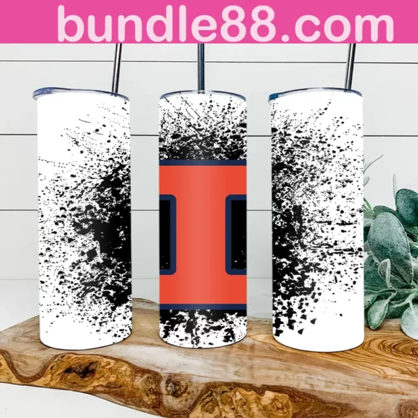 Illinois Fighting Illini Football 20oz Skinny Tumbler