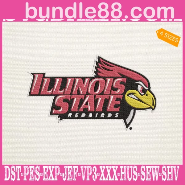 Illinois State Redbirds Embroidery Machine