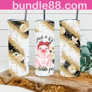 I'm Just A Girl Who Loves Pigs 20oz Tumbler Skinny