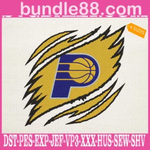Indiana Pacers Embroidery Design