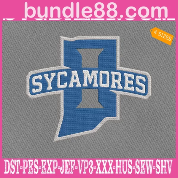 Indiana State Sycamores Embroidery Machine