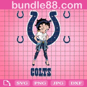 Indianapolis Colts Betty Boop Svg