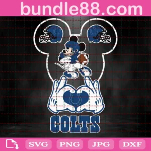 Indianapolis Colts Football Mouse Clipart