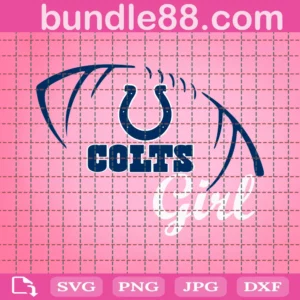Indianapolis Colts Girl Svg