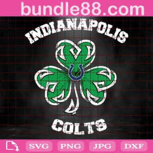 Indianapolis Colts Lucky Clover Svg