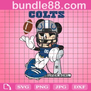 Indianapolis Colts Mickey Svg