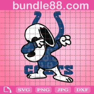 Indianapolis Colts Snoopy Svg