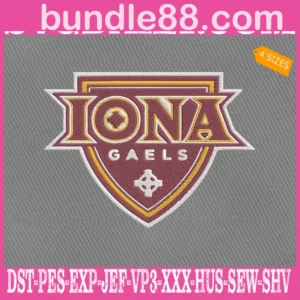 Iona Gaels Embroidery Machine