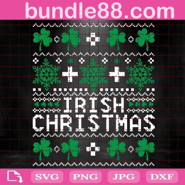 Irish Christmas Svg