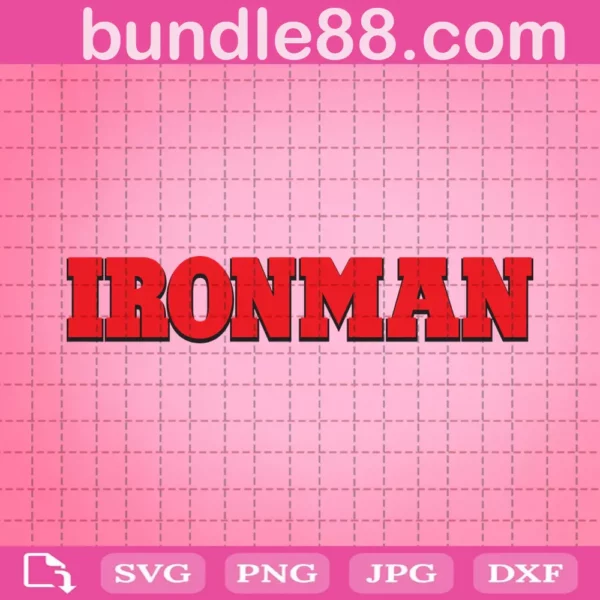 Ironman Text Svg