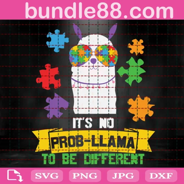 It'S No Prob - Llama To Be Different Svg