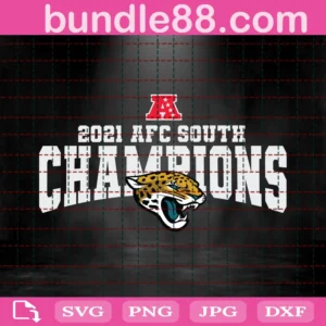 Jacksonville Jaguars 2021 Afc East Champions Svg Files