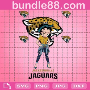 Jacksonville Jaguars Betty Boop Svg