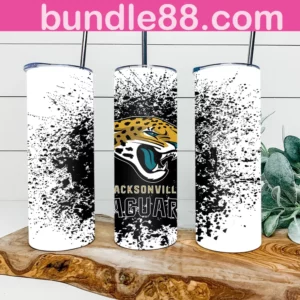 Jacksonville Jaguars Football 20oz Skinny Tumbler