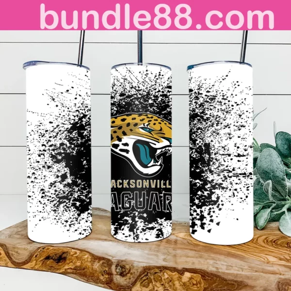 Jacksonville Jaguars Football 20oz Skinny Tumbler