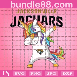 Jacksonville Jaguars Football Unicorn Face Cut File