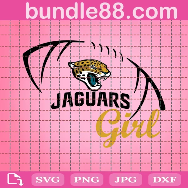 Jacksonville Jaguars Girl Svg