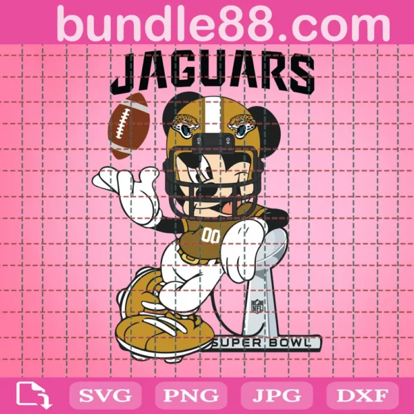 Jacksonville Jaguars Mickey Svg