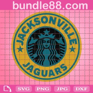 Jacksonville Jaguars Starbucks Logo Cup Wrap Svg
